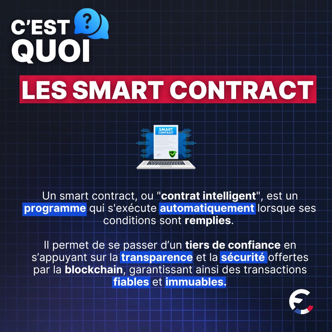 France Cryptos 🔗 (@francecryptos) on Twitter photo Qui utilise des smart contract régulièrement ici ? 👀 Qui utilise des smart contract régulièrement ici ? 👀