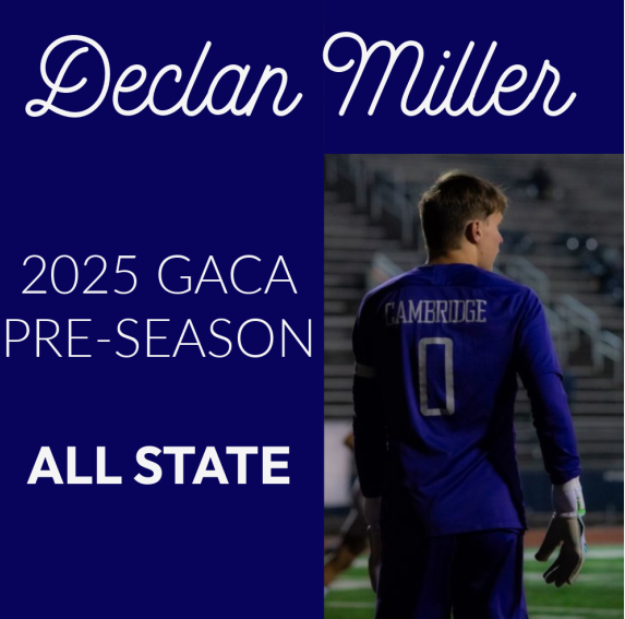 Declan Miller (@dexmiller06) on Twitter photo Honored to be a part of a very talented All-State team. Ready for an amazing senior season!
<a href="/Cambridge_AD/">Cambridge Athletics</a> <a href="/menssoccerCHS/">CHS Boys Soccer</a> <a href="/GA_HS_Soccer/">Georgia HS Soccer</a> Honored to be a part of a very talented All-State team. Ready for an amazing senior season!
<a href="/Cambridge_AD/">Cambridge Athletics</a> <a href="/menssoccerCHS/">CHS Boys Soccer</a> <a href="/GA_HS_Soccer/">Georgia HS Soccer</a>