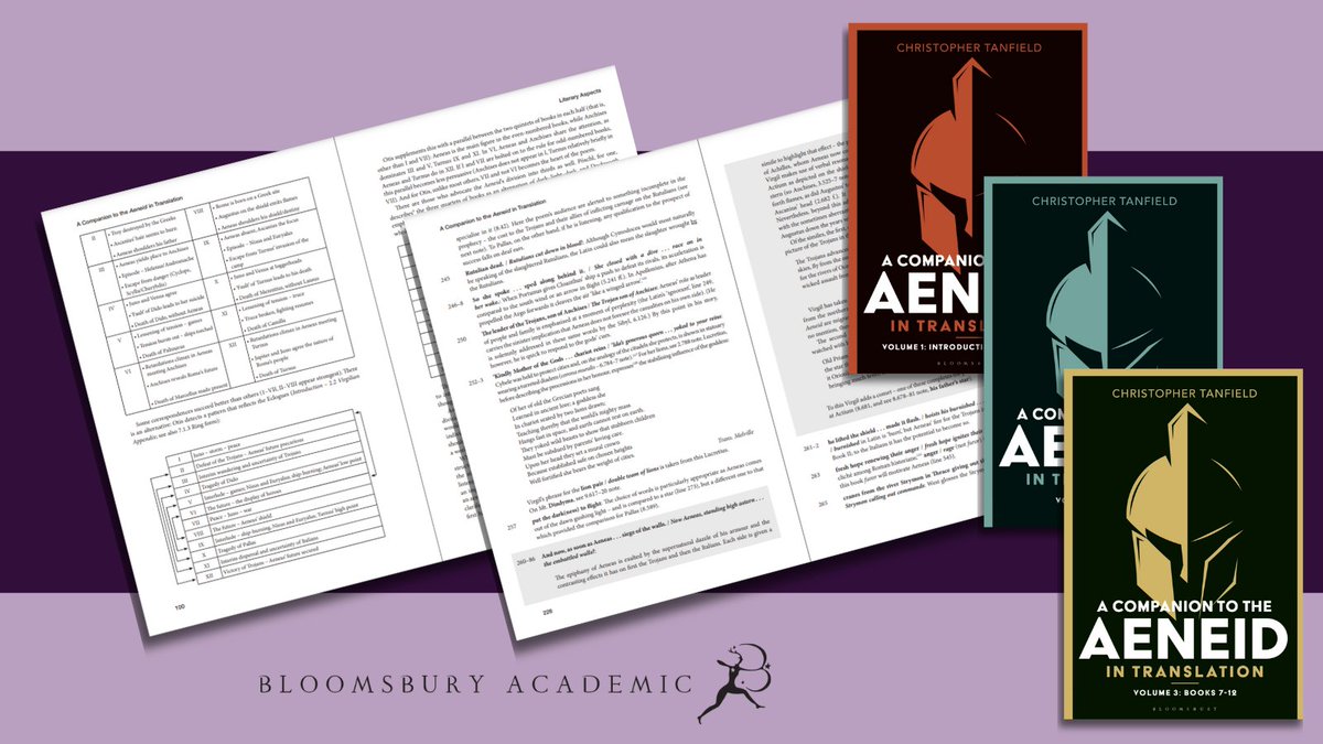 Ahead of publication, take a look inside each of the 3 volumes of A Companion to the Aeneid in Translation 👇

An excerpt from Vol 1: bit.ly/3DW57ht
An excerpt from Vol 2: bit.ly/3WiisqE
An excerpt from Vol 3: bit.ly/4fVR4po
