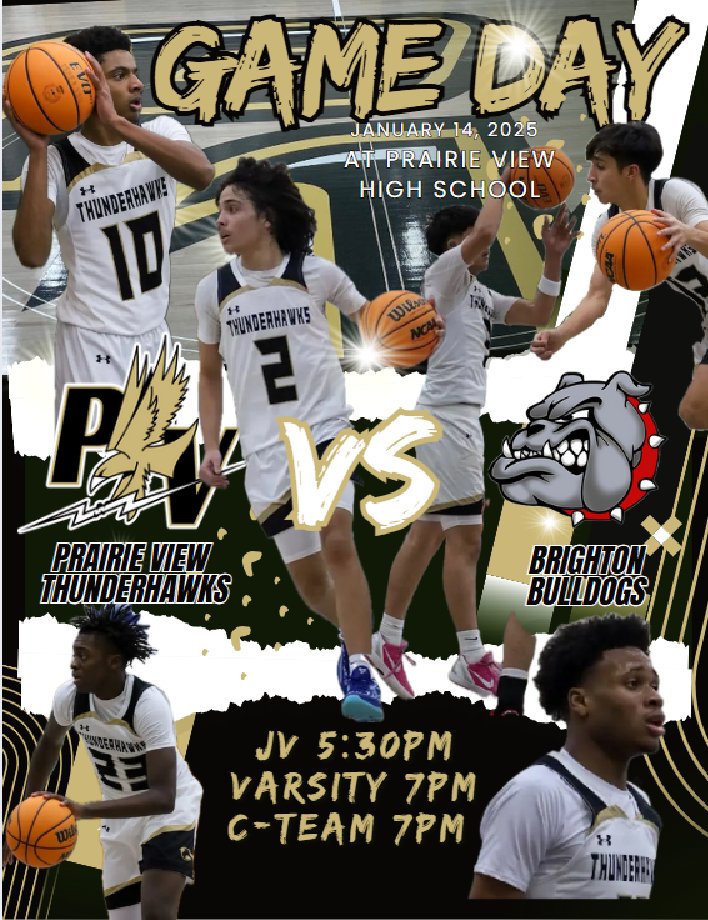 Come support your Thunderhawks at home tonight as we face Brighton in our crosstown rivalry throwdown! The atmosphere is always great and energetic! Theme-Black &amp; Gold
📸Cred-Dilay Fikir