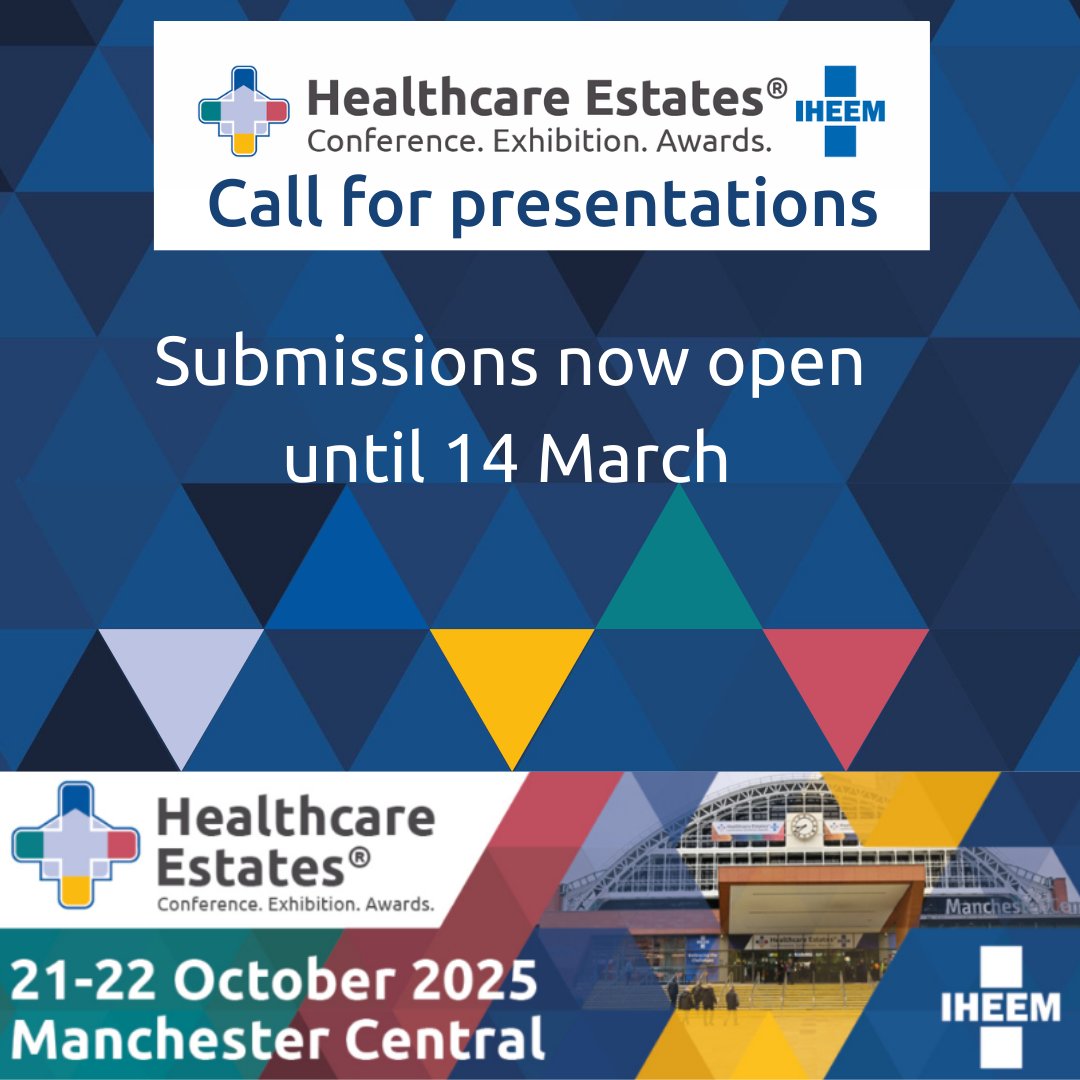 The call for presentations for Healthcare Estates 2025, themed “Prevention is Better than Cure,” is now open!
Individuals and organisations interested in presenting can submit their proposals by 14 March 2025. For details on how to submit, visit:
 healthcare-estates.com/call-for-prese…