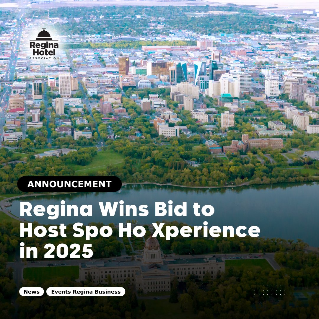📣 Regina will host the <a href="/SPOHOXperience/">SPO HO Xperience™</a> 2025 on Oct 29-30 in partnership with <a href="/CityofRegina/">City of Regina</a>, <a href="/tourism_yqr/">Tourism Regina</a> and Tourism <a href="/Saskatchewan/">Tourism Saskatchewan</a>. This event will bring top sports-hosting professionals to <a href="/HotelSK/">Hotel Saskatchewan</a>  and <a href="/REALDistrictyqr/">REAL District</a>'s Mosaic Stadium, generating $500K+ in economic impact.
