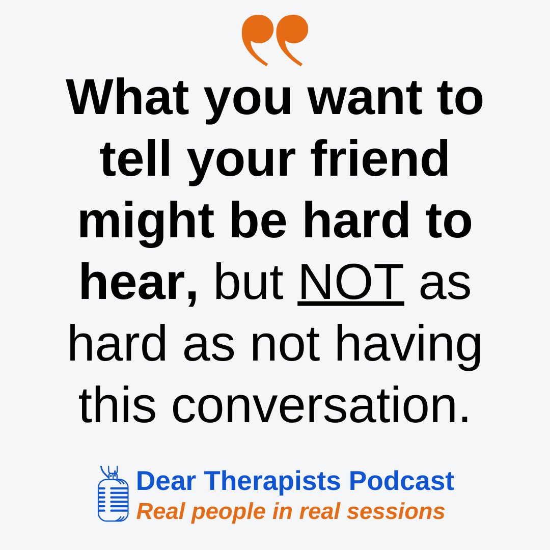 LoriGottlieb1's tweet photo. Is a friendship worth saving? Some people believe the sign of a good relationship is being with someone you never argue with.

In this #DearTherapists ep we're w Wendy who wonders whether a childhood friendship is worth saving. We help her to move out of her comfort zone and tendency toward avoidance by opening up some difficult convos she’s never had before.

Listen➡️https://t.co/4rtQ8p8qcj