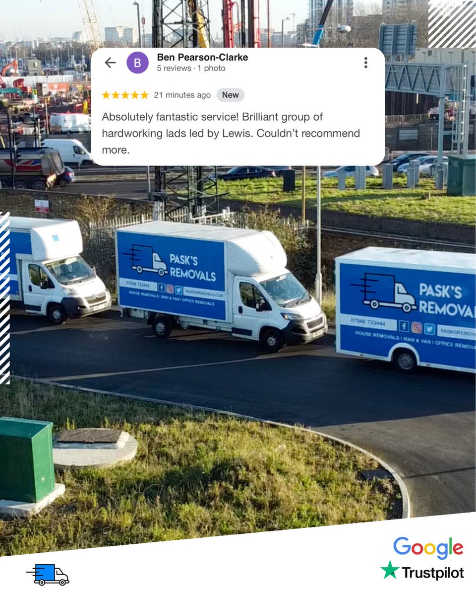 Another Fantastic Review 🤩

We had the pleasure of moving our client locally in South London and I guess you could say they were pleased with the service!

Helping families move one home at a time 🏡

Pask’s Removals London