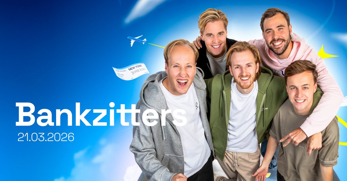 🚨 NIEUW!  Bankzitters komt naar Antwerpen! 🎉😎 Zet 21 maart 2026 in je agenda, want dit wordt de knaller van het jaar! 💥 Tickets vanaf 20 januari om 16 uur!

🎟  ow.ly/Re3k50UG5zr

#Bankzitters #LottoArena #Antwerpen #Show #beat #beatvenues #TurnDownForWhat #Tickets