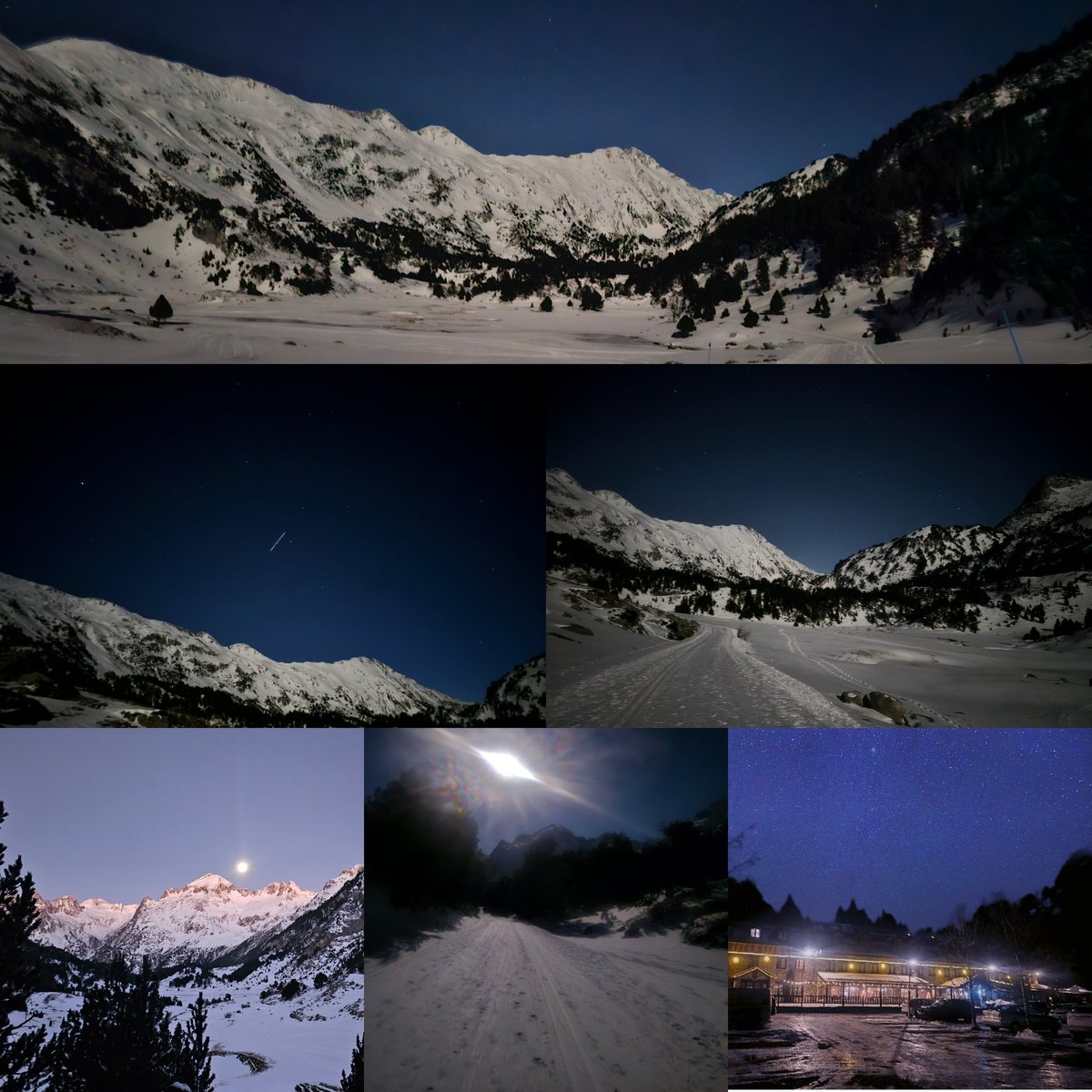 El parque natural Posets-Maladeta es mágico‼️
Ir desde Llanos del Hospital hasta La Besurta con luna llena y cielo despejado, cubierto de nieve y con el silencio de la naturaleza es una experiencia insuperable. 
#Benasque #Pirineos #Forau #Nieve #Aragón #Montaña #Senderismo