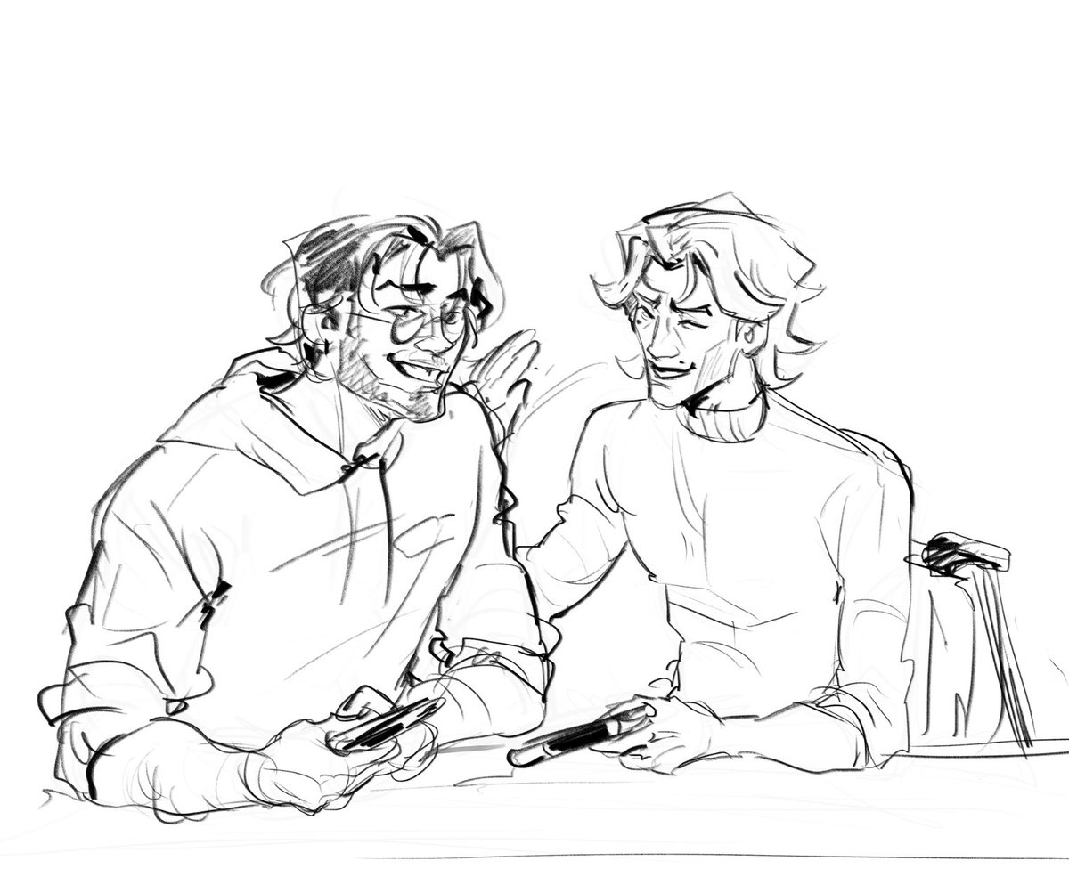 mardyart's tweet image. lab buddies but make it modern #jayvik