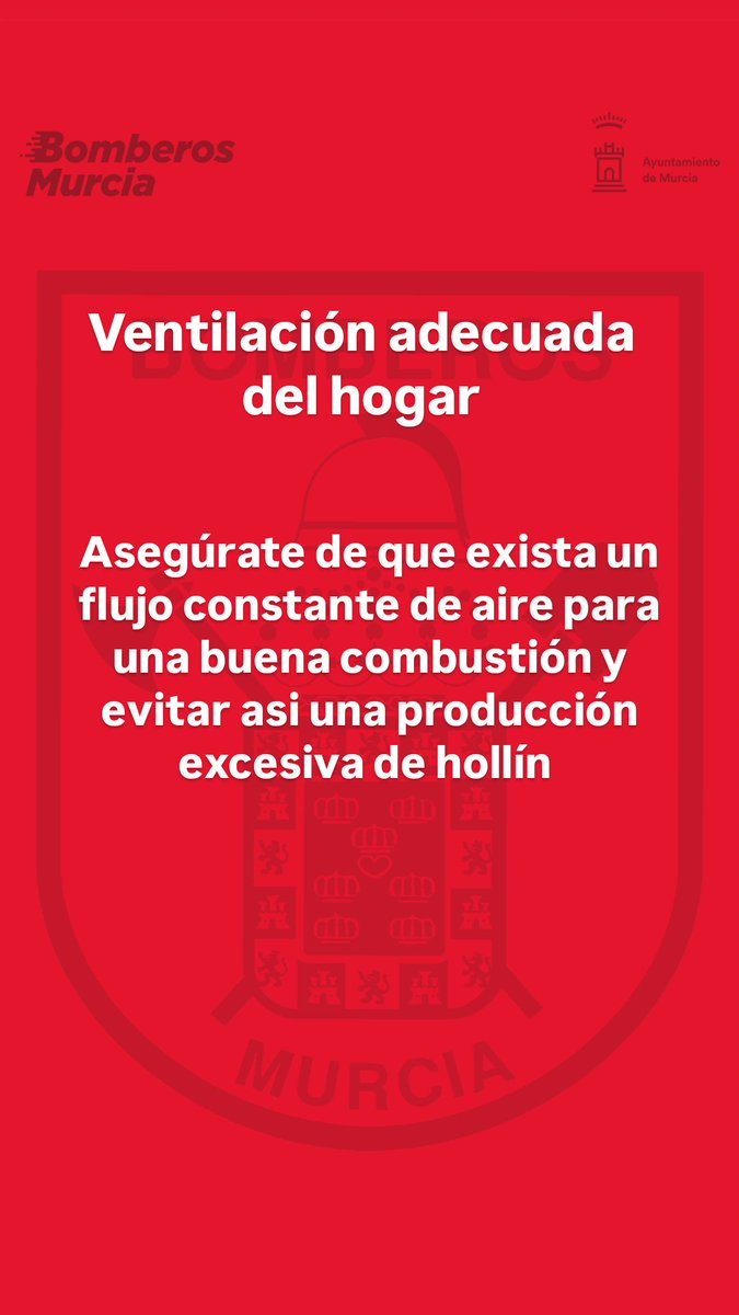 BomberosMurcia's tweet photo. En estos días de frío 
¡ Precaución ! https://t.co/OEDI45uQ1P