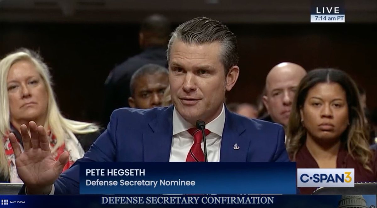 This morning- <a href="/PeteHegseth/">Pete Hegseth</a> Senate confirmation hearing right now. As we ponder the consequences of the shift to a multipolar world, this quote:

“We can no longer depend on reputational deterrence. We need real deterrence.”