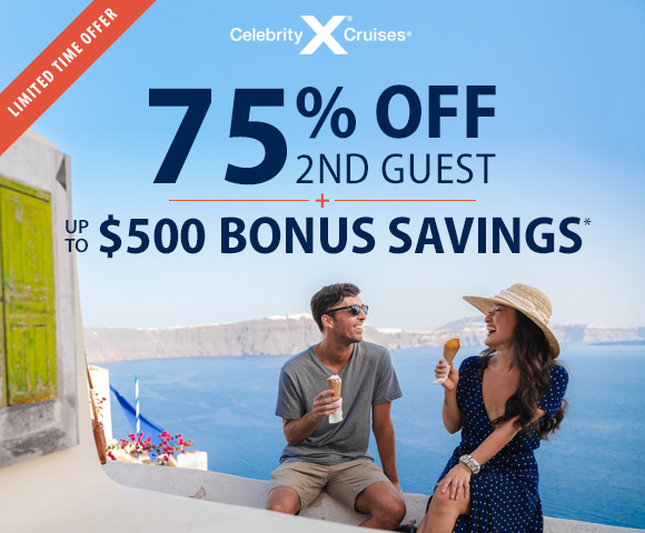 TheCruiseWeb's tweet photo. ⭐ Semi-Annual Sale: 75% Off 2nd Guest + Save up to $500 per room with #CelebrityCruises! ⭐ Speak with a travel expert today: https://t.co/zFABfUfvnq #cruising #cruises #travel #vacation https://t.co/Ybr8aUO0hl