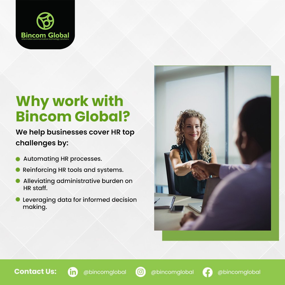 bincomict's tweet image. Don&apos;t let HR challenges hold your business back!  Simplify processes, boost efficiency, and reduce errors with our innovative technology  that puts you ahead of the competition. Contact us today let&apos;s talk about your needs.

#BincomGlobal #WorkforceSolutions #BusinessGrowth