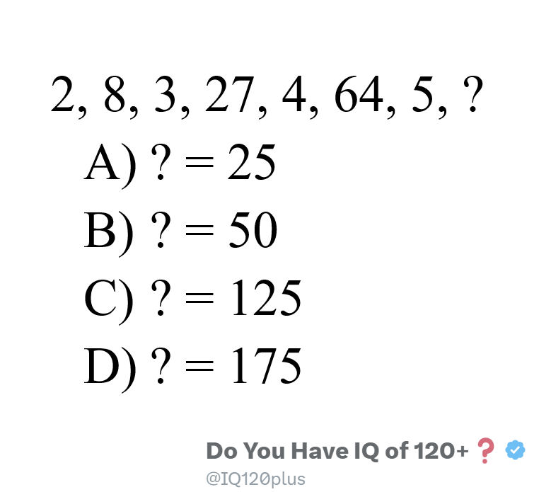 Do You Have IQ of 120+❓ tweet media
