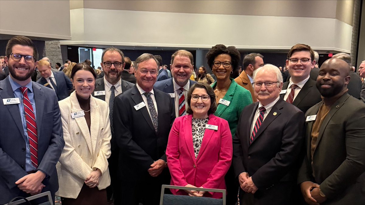gacities's tweet photo. This morning @gacities officers 1st VP
Bianca Motley Broom (@motleybroom), 2nd VP Jimmy Burnette, and Immediate Past President Randall Walker joined the Governmental Relations team at the annual @GAChamber Eggs &amp; Issues. https://t.co/igvKJW0mVn