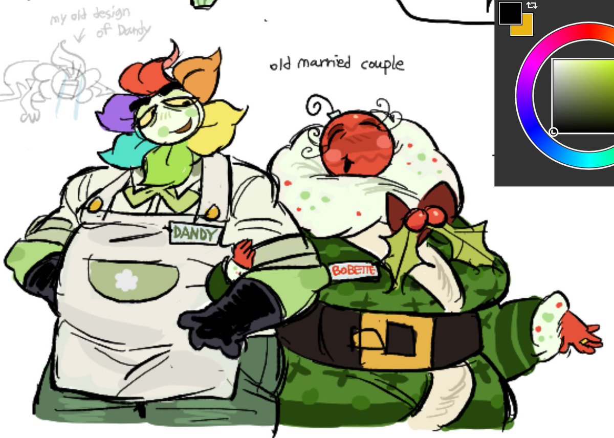 dynastabu's tweet photo. #dandysworld doodle… they r so married core https://t.co/wPGNnsdIwE