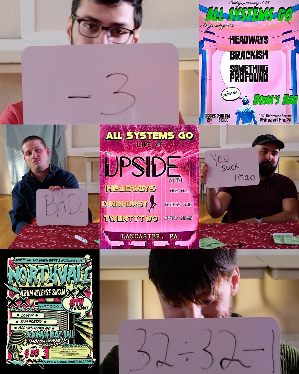 🚨 DISCLAIMER 🚨 the ratings are from the MUSIC VIDEO we dropped yesterday, NOT for these upcoming shows!!! These next 3 shows are all going to kick ass. Philly, Lancaster, North Jersey we can’t wait to rock with you real soon! 🤘🏽🎶
🎞️: youtu.be/SvIubA3DXA0?si…