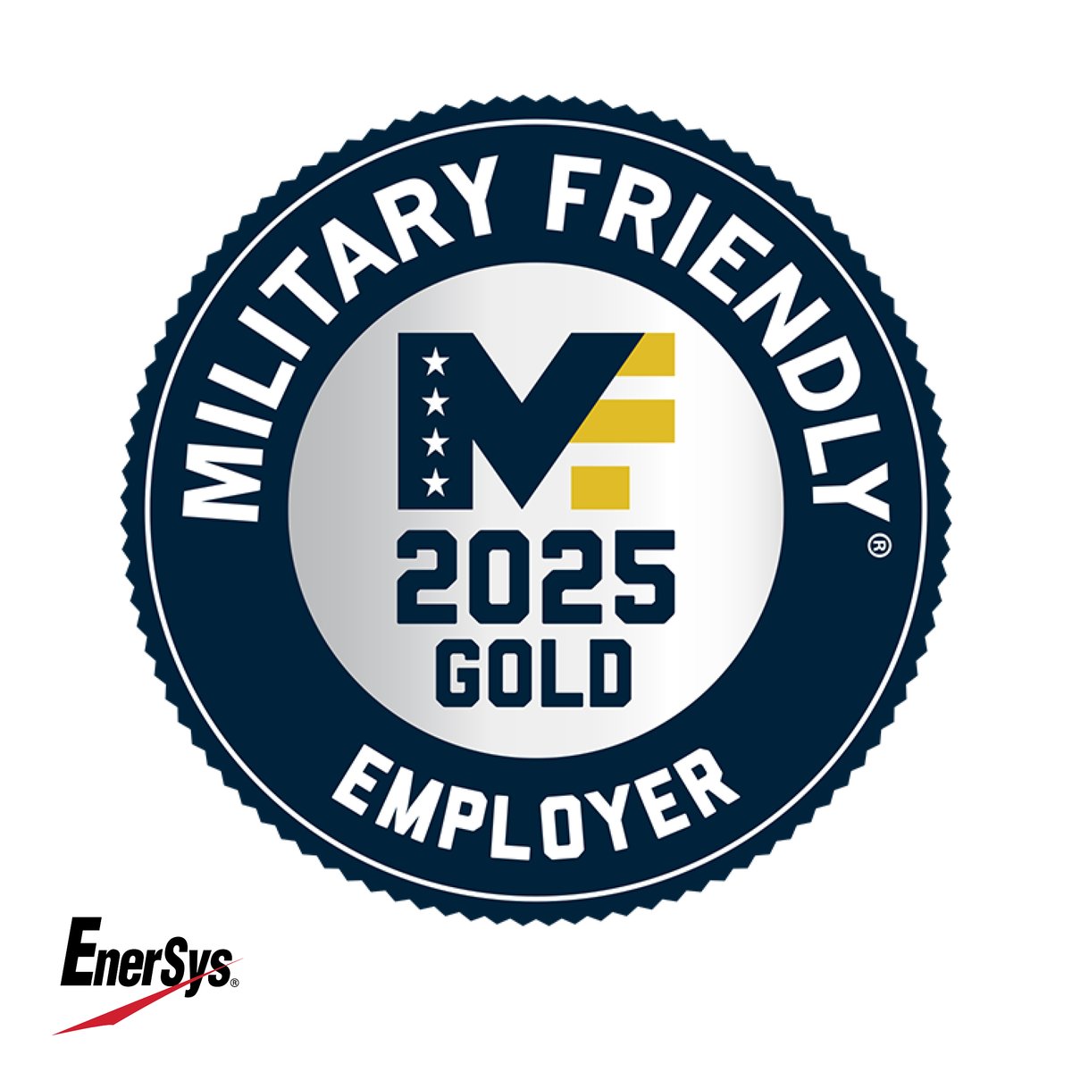 EnerSys is proud to be recognized as a 2025 Military Friendly® Employer! This designation highlights our ongoing commitment to creating a workplace where veterans and military employees can thrive. 

Learn more about how we support veterans at EnerSys: bit.ly/4jr4b50