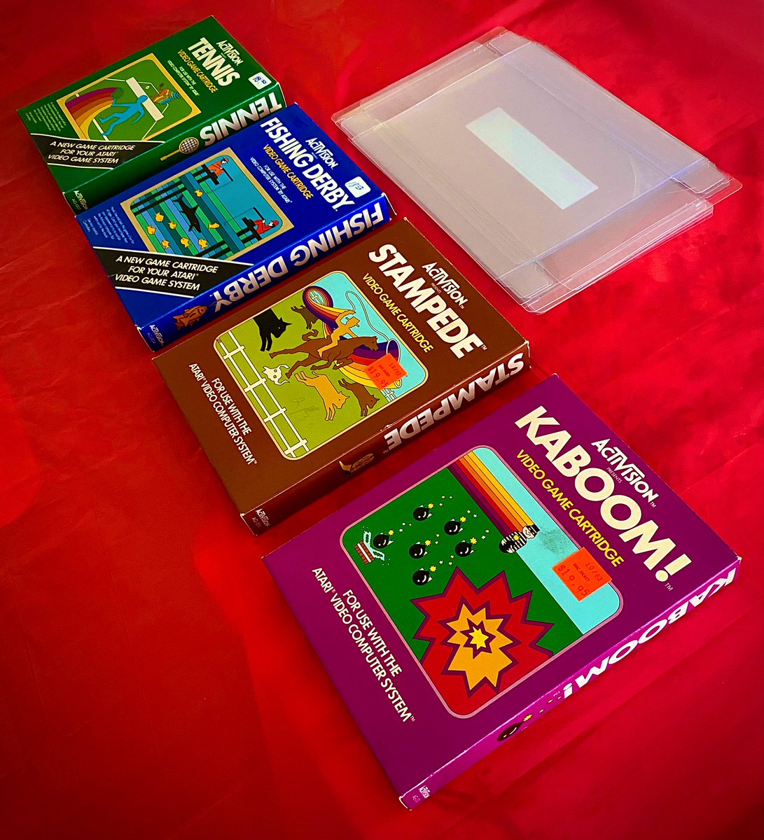 Today some Activision titles are getting hard cased. As a kid (1980) Fishing derby was my 1st Activision game i loved to fish and hey why not try it. If you look at the box art work the game graphics were not far off. If there was anything it lacked it was good sound effects🎣