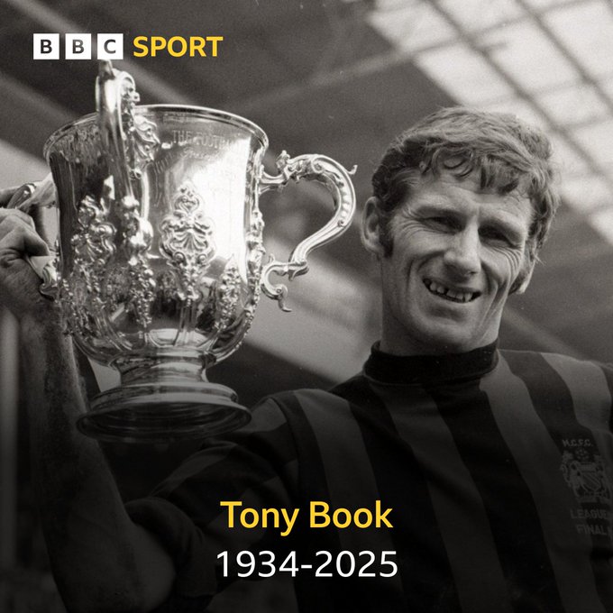 TonyBugby's tweet photo. In the glory days of Bell, Lee and Summerbee, @ManCity needed hod carriers like Tony Book, who has died aged 90, in their side. An amazing story as the former bricklayer, a true gentleman, signed for City aged 32 and was in his 40th year when he retired #TonyBook #MCFC #ManCity https://t.co/g9Z6UUOlbM