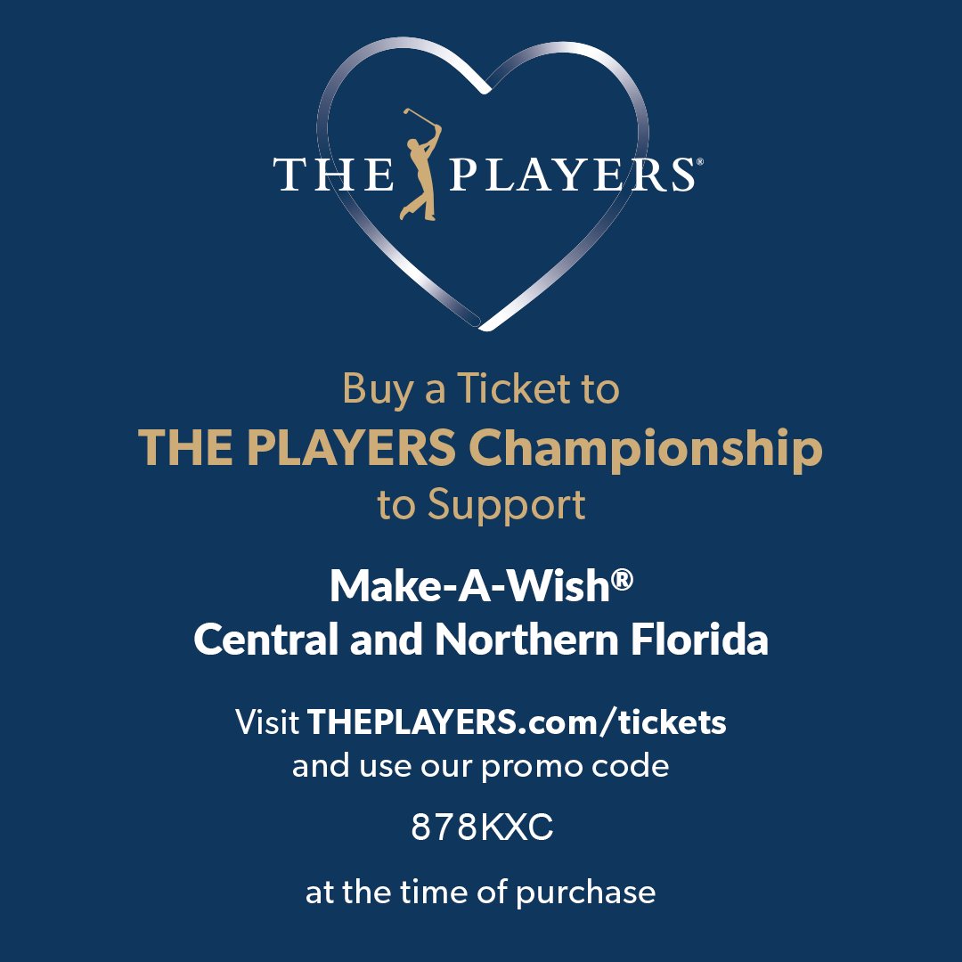We’re excited to participate in Chip in for Charity supporting THE PLAYERS Championship from March 11-16, 2025!⛳️Purchase tickets using code 878KXC, and a donation will help grant life-changing wishes for local wish children.🏌️‍♂️💙

🌟 Get your tickets here: theplayers.com/tickets