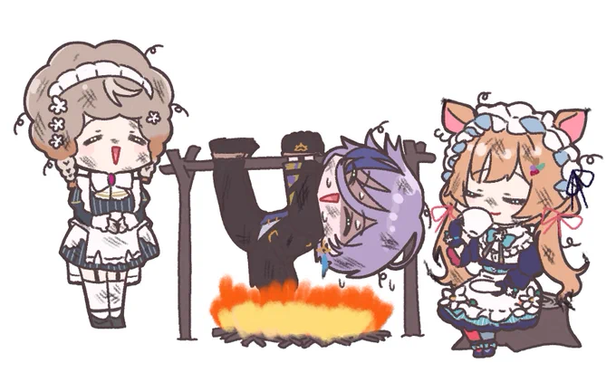 とても仲が良いsuper servant squadの皆さんのイラストです#絵にふぁー #ネスフィルム #Klaratelier 