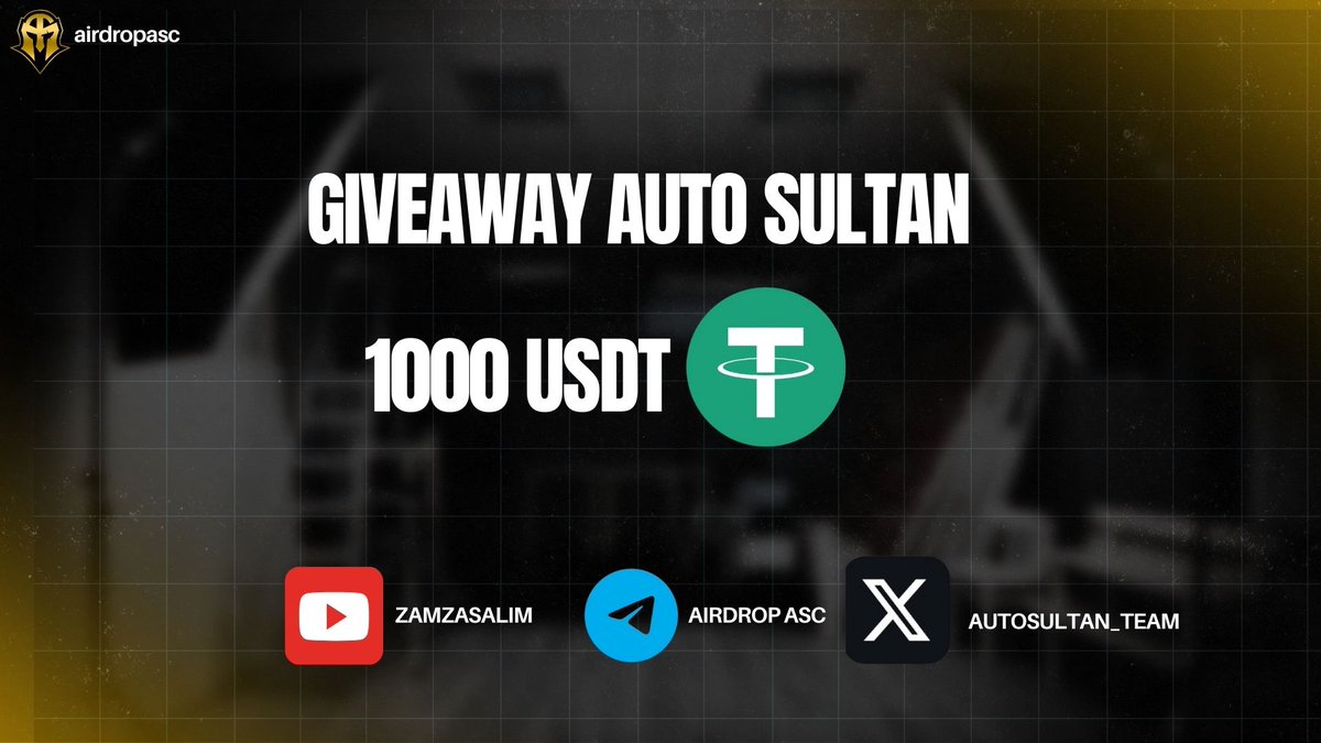 Autosultan_team's tweet image. kami sadar saya (zamza) dan asc tidak akan bisa survive tanpa kalian 

jadi giveaway kali ini saya tujukan untuk kalian total giveaway yang saya bagikan senilai 1000 usdt /16 juta kurang lebih 

forms.gle/RDsv7Vf6sc2bXT…

note :cara partisipasi sudah saya tulis di form , goodluck