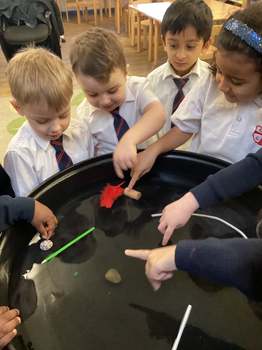 OLGHLiverpool's tweet photo. In Science, Year 1 have been learning about floating and sinking. We tested different materials to see what happens. #OLGHY1 #OLGHscience https://t.co/TzRov6WArc