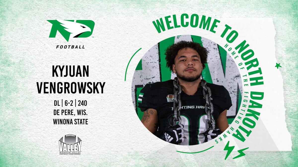 The tackling machine, <a href="/kmanv03/">Kyjuan Vengrowsky</a> signs with UND!

#UNDproud | #LGH