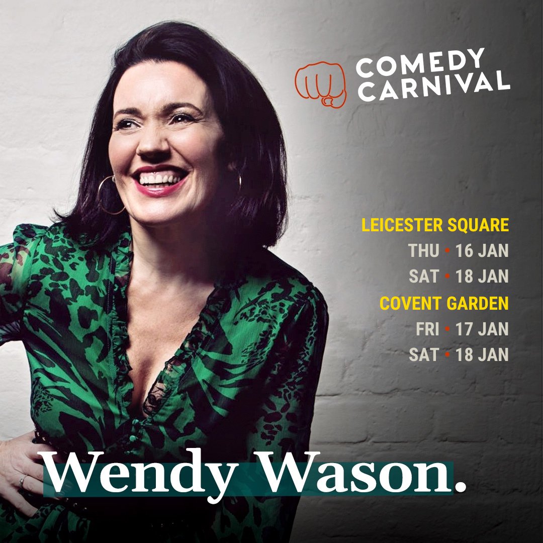 Comedy Carnival (@comedycarnival) on Twitter photo International stand up comedy this Thursday, featuring Scottish comedian <a href="/Wendy_Wason/">Wendy Wason</a>, Njambi McGrath, Gabby Lopez, <a href="/JayWHandley/">Jay Handley</a>, Bas Rahman and Edinburgh Comedy Award nominee <a href="/imranyusuf/">Imran Yusuf</a> as MC.
Tickets: comedycarnival.co.uk/leicester-squa…
Doors 7pm-8pm. Show 8pm - 10pm. International stand up comedy this Thursday, featuring Scottish comedian <a href="/Wendy_Wason/">Wendy Wason</a>, Njambi McGrath, Gabby Lopez, <a href="/JayWHandley/">Jay Handley</a>, Bas Rahman and Edinburgh Comedy Award nominee <a href="/imranyusuf/">Imran Yusuf</a> as MC.
Tickets: comedycarnival.co.uk/leicester-squa…
Doors 7pm-8pm. Show 8pm - 10pm.
