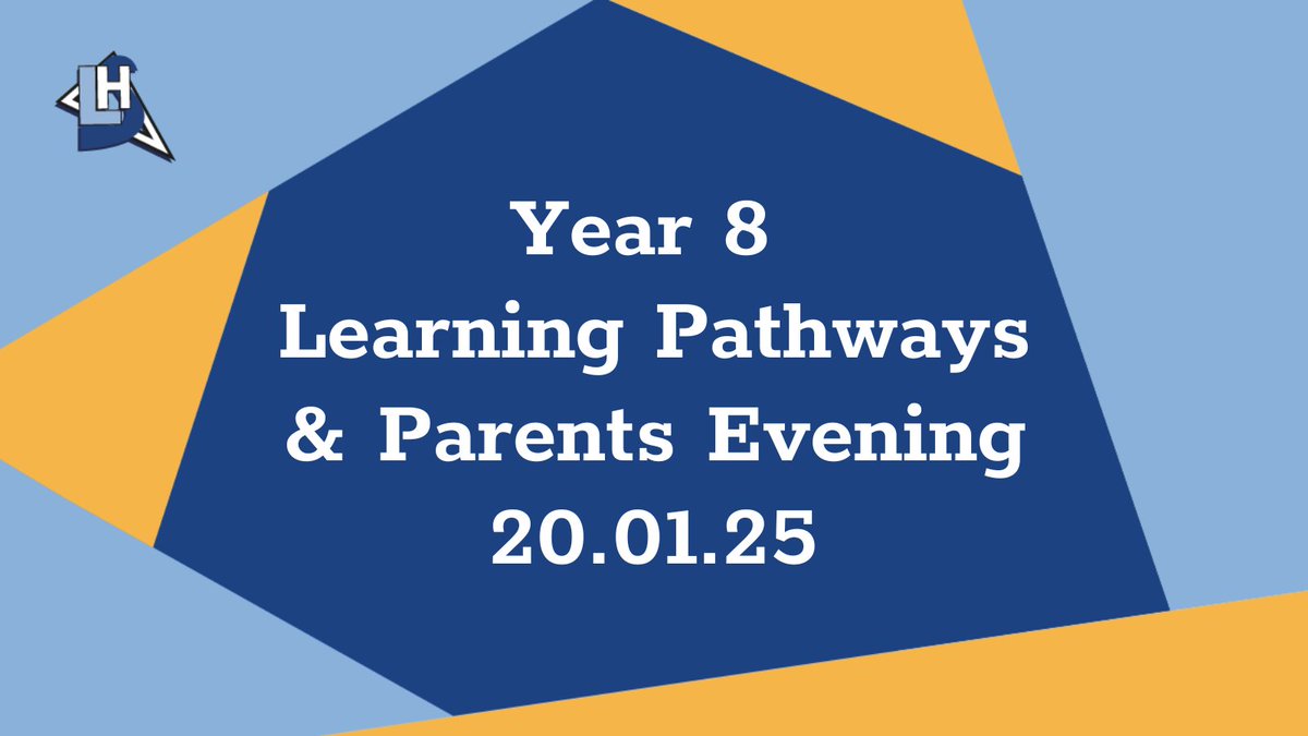📢 We look forward to welcoming the parents and carers of our Year 8 students to the school on Monday 20th January.

🕒 3:15-6:00pm (Parents Evening)
🕕 6:00-7:00pm (Learning Pathways)

If you can't make it, but want details of the evening please get in touch ☎️
