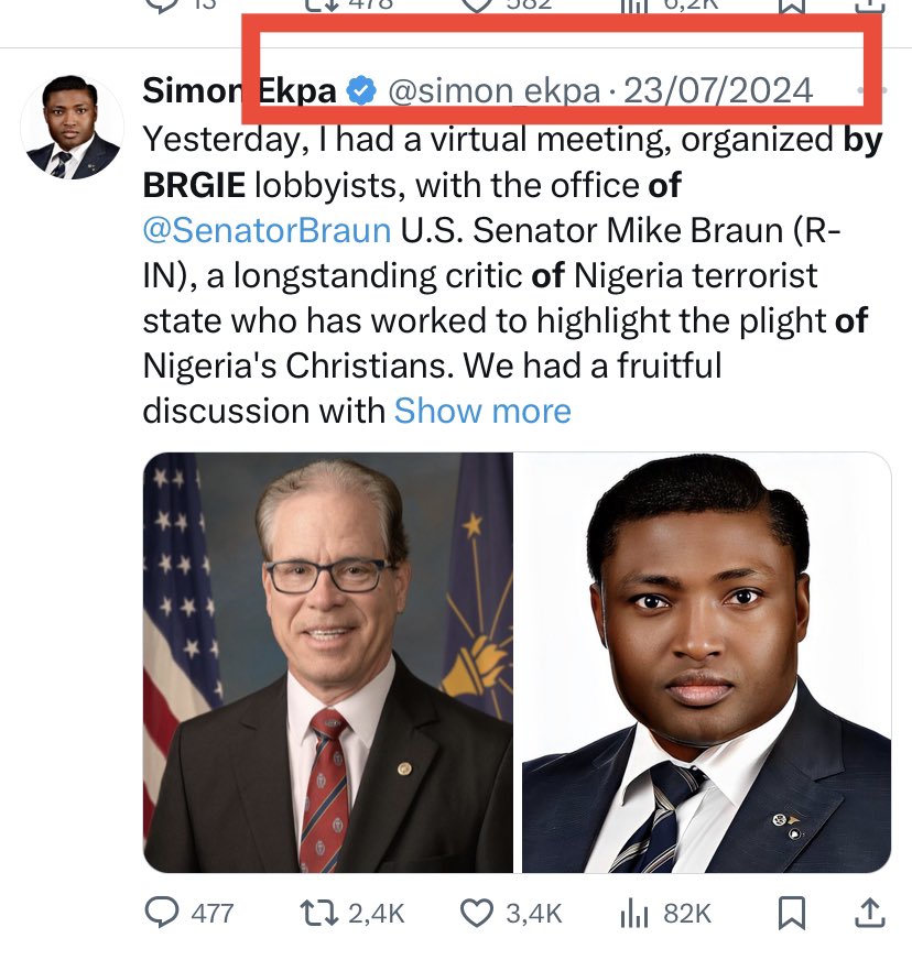 We have been informed by the U.S. officials that we have met thus far that the BRGIE is the very first organization to be raising the Biafra issue at a high level with the U.S. government. This demonstrates the historic nature of our lobbying efforts. We look forward to continued