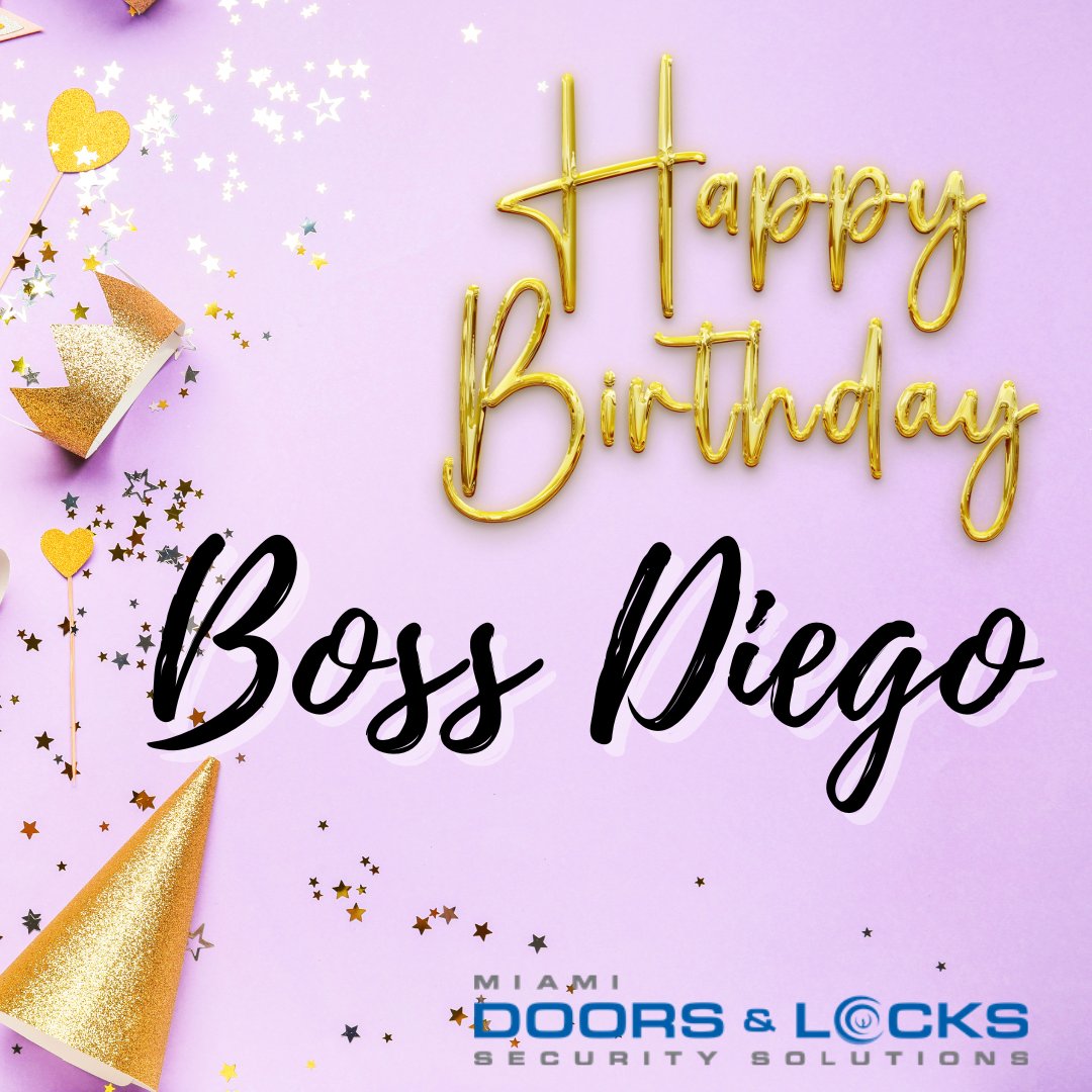 MiamiDoorsLock's tweet photo. 🥳 Teamwork makes the dream work! Sending birthday wishes to our awesome and truly inspiring boss. Thank you for always leading by example! 💪

#happybirthday #miamidoorsandlockssecurity https://t.co/Orww5iNimJ
