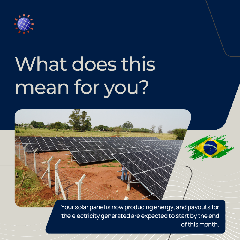 TheSolarWise's tweet photo. ⚡ Electricity production is live for Farm 1 #VeFam!

📊 DApp tracking is nearing completion.

Potential VET payouts are set to begin by the end of January—thank you for your patience and support! 🌞

#SolarWise #SolarNFT #VeChain #VeBetterDAO