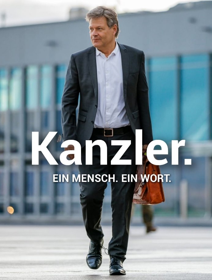 Robert Habeck ist in den Trends 🙂
Trotz Algorithmus.
Na, dann nutzen wir doch einfach die Gelegenheit <a href="/DasErste/">Das Erste</a> und <a href="/ZDF/">ZDF</a> darauf aufmerksam zu machen, dass man den beliebtesten Kanzlerkandidaten und aktuellen Vizekanzler in die Debattenrunde einladen sollte.
#TriellMitHabeck