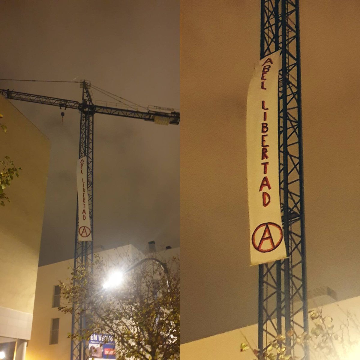 Ara podeu seguir les novetats del cas també per aquí!! 

Seguim lluitant per la #llibertatAbel. Fins veure ensorrar tots els murs.

🖤 AMOR PER L'ANARQUIA
ODI A LA REPRESSIÓ 🔥

#LibertadAbel