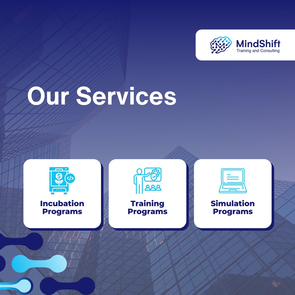 mindshiftmena's tweet photo. At MindShift, we offer various services that utilize Experiential Learning and Business Simulation Games to provide Business Acumen Knowledge

1)Incubation Programs Management
2)Training Programs
3)Simulation Programs

#MindShift
#NewVision #NewBeghihnhnhinnag https://t.co/vXEToVpmDM