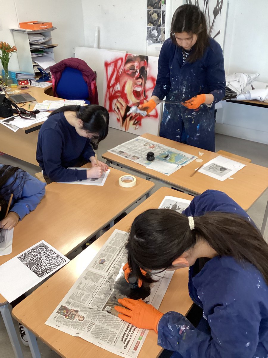 Excellent work so far #BGSYear 10 on the printing workshop #CreativeThinking #RiskTaker #BGSArt