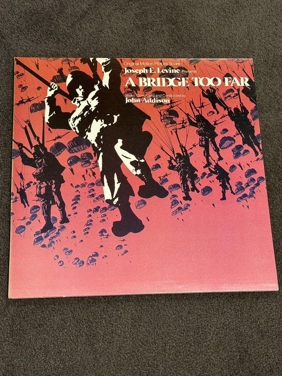 markwijnstekers's tweet photo. Nice find๐ Pristine vinyl of the great 1977 Birdge too far- soundtrack and score.
#bridgetoofar #vinyl #soundtrack https://t.co/ZGhR8qJM01