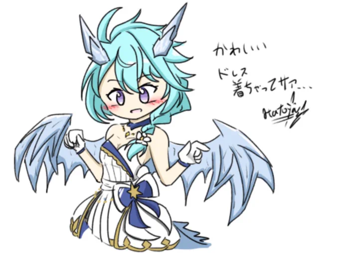 #プリコネRアートP,N HATOYA!シェフィちゃんのドレス姿が見れて良かったです…7周年、おめでとうございます!ずっと着いて行きます…! 