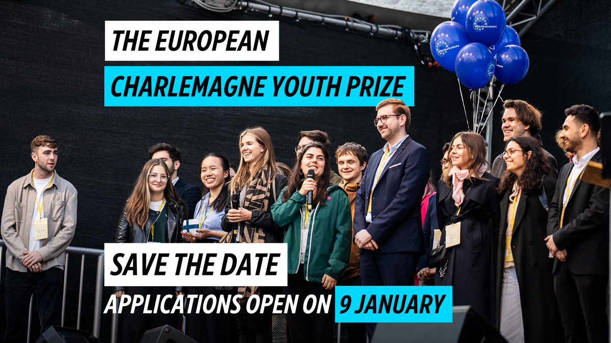EDBallinasloe's tweet image. Got a project that makes a difference in Europe? ⭐️ Apply for #ECYP2025 and take it to the next level! Deadline: 30 January ⚠️ ➡ charlemagneyouthprize.eu 

#EuropeanProjects #Democracy #YouthPower 

@eurireland @LibrariesGalway