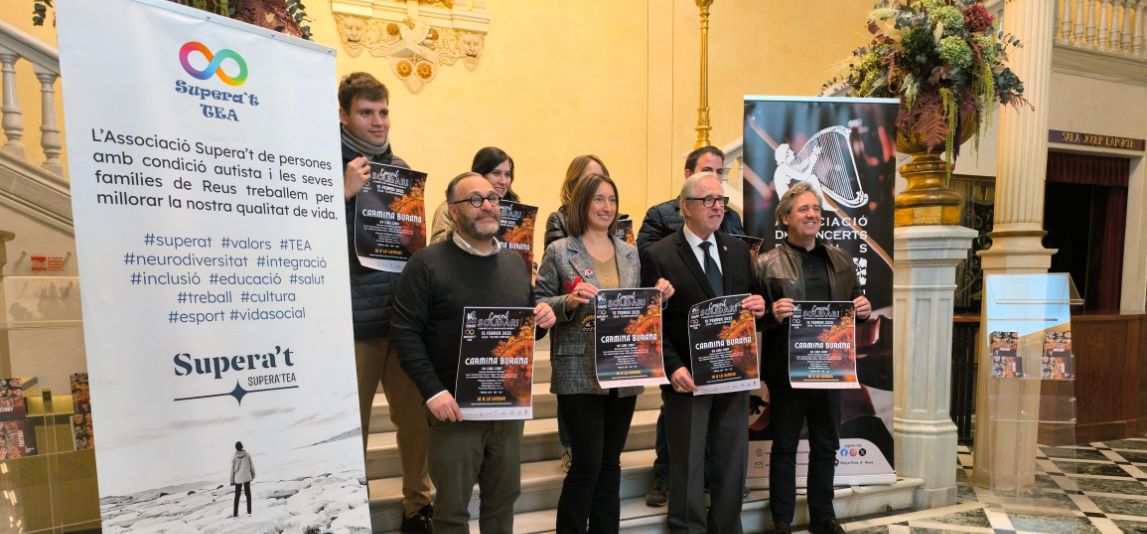 Avui s’ha presentat el concert solidari de l’Associació de Concerts de Reus amb Carmina Burana al Teatre Fortuny el 15 de febrer. #superat #valors #TEA #neurodiversitat #integració #salut #treball #cultura #reuscultura #esport #vidasocial

reuscultura.cat/destacat/prese…