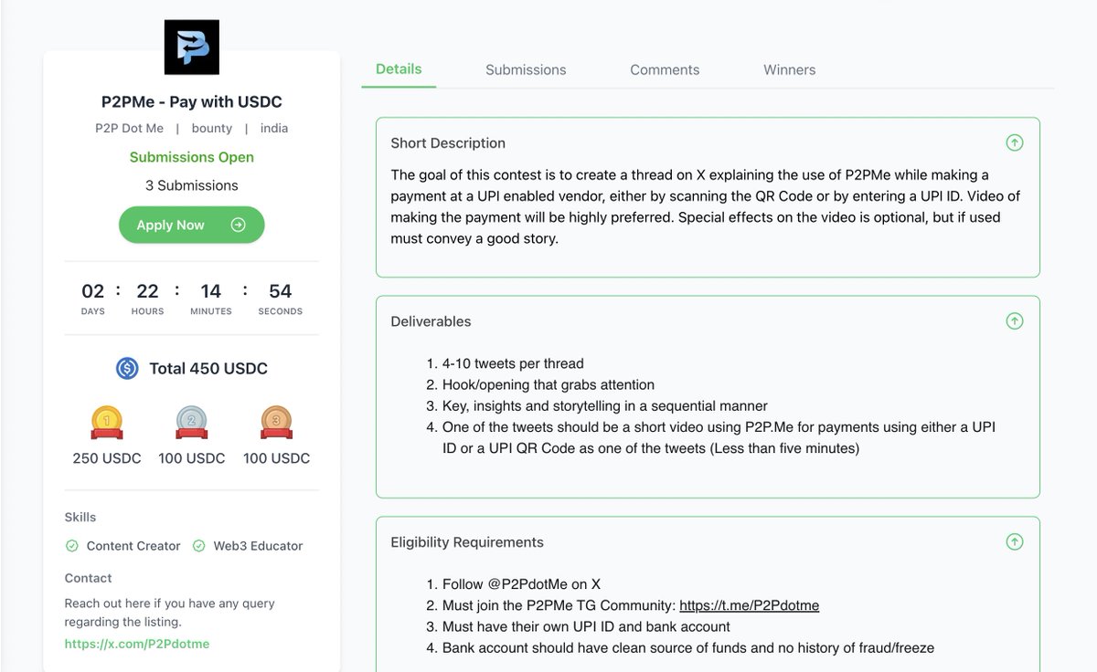 WizzHQ's tweet image. GM GM Wizzers!
We got a lot of requests from people outside India asking to join the @P2Pdotme  Bounty
Good News 🎉
Now anyone outside India who wants to make transactions in India, can join this thread bounty
Here’s everything you need to know 🧵