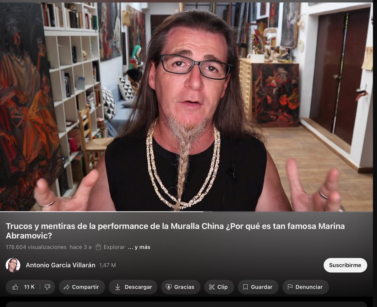 saraalvm's tweet photo. Estoy dispuesta a defender con todo de mi a Marina Abramovic, así que este tío es un payaso completo https://t.co/NvgEASlhj0