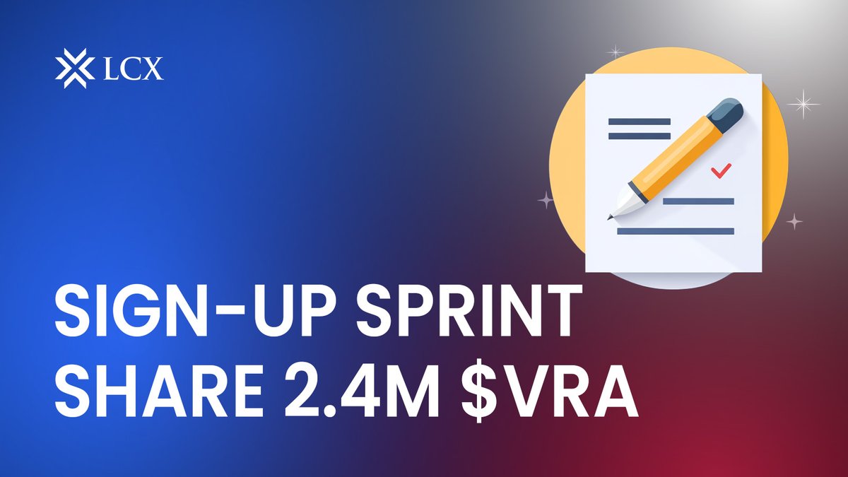 lcx's tweet image. Join the Verasity Sign-Up Sprint!
Sign up, complete KYC, and share of 2.4M $VRA (~$10K)!

🗓 Ends on Jan 23, 2025
Rewards distributed by Jan 25, 2025
👉 Don’t miss out: bit.ly/LCXVerasitySig…
👉 Learn: bit.ly/VerasitySignup…

#CryptoRewards @verasitytech