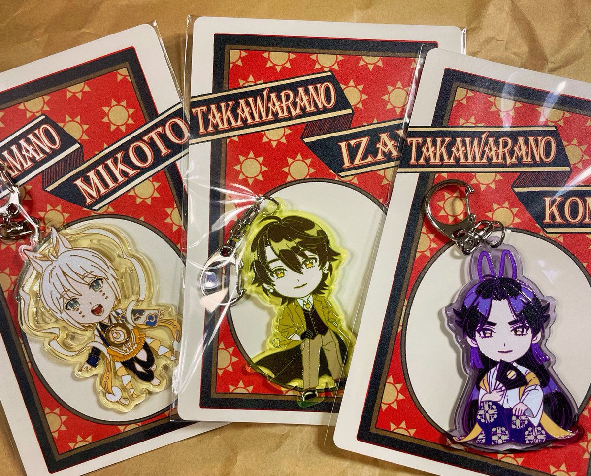 tando_enji's tweet photo. アクキーサンプル来ました！白玉のアクリルは特別発注の月光色��す🌙 https://t.co/mA8vHaqanl