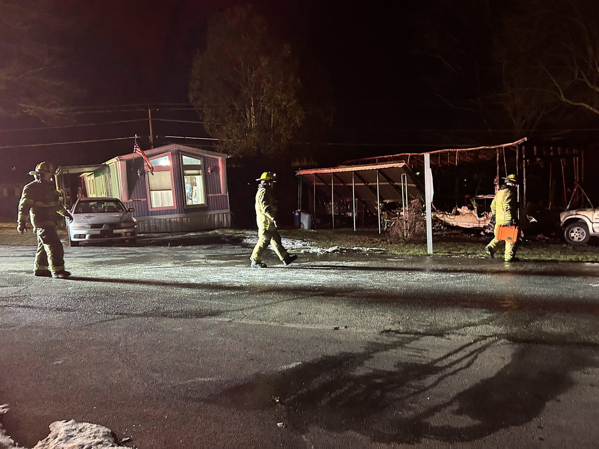 BREAKING NEWS: A Mobile home in Warwick Township caught fire around 5am. One woman and 3 cats were in the home at the time of the fire. The cats are now dead, but the woman was taken to the hospital for smoke inhalation. <a href="/WGAL/">WGAL</a>