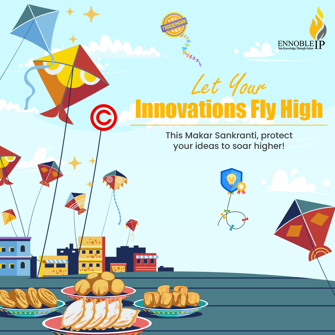 EnnobleIP's tweet photo. This Makar Sankranti, secure your intellectual property and ensure your ideas soar to new heights.

#MakarSankranti #IntellectualProperty #InnovationProtection #EnnobleIP #FlyHigh #SecureYourIdeas https://t.co/C1PLQTYLzd