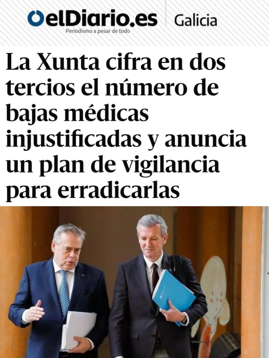 Podemos_Galicia's tweet photo. Alfonso Rueda prepara un plan para perseguir ás traballadoras máis vulnerables. Pretende que traballemos enfermas. Precisamente, moitas baixas médicas están ocasionadas polo ritmo de traballo extenuante e unhas condicións laborais pésimas. A modelo de goberno do PP é a crueldade. https://t.co/Cof3qtIktt