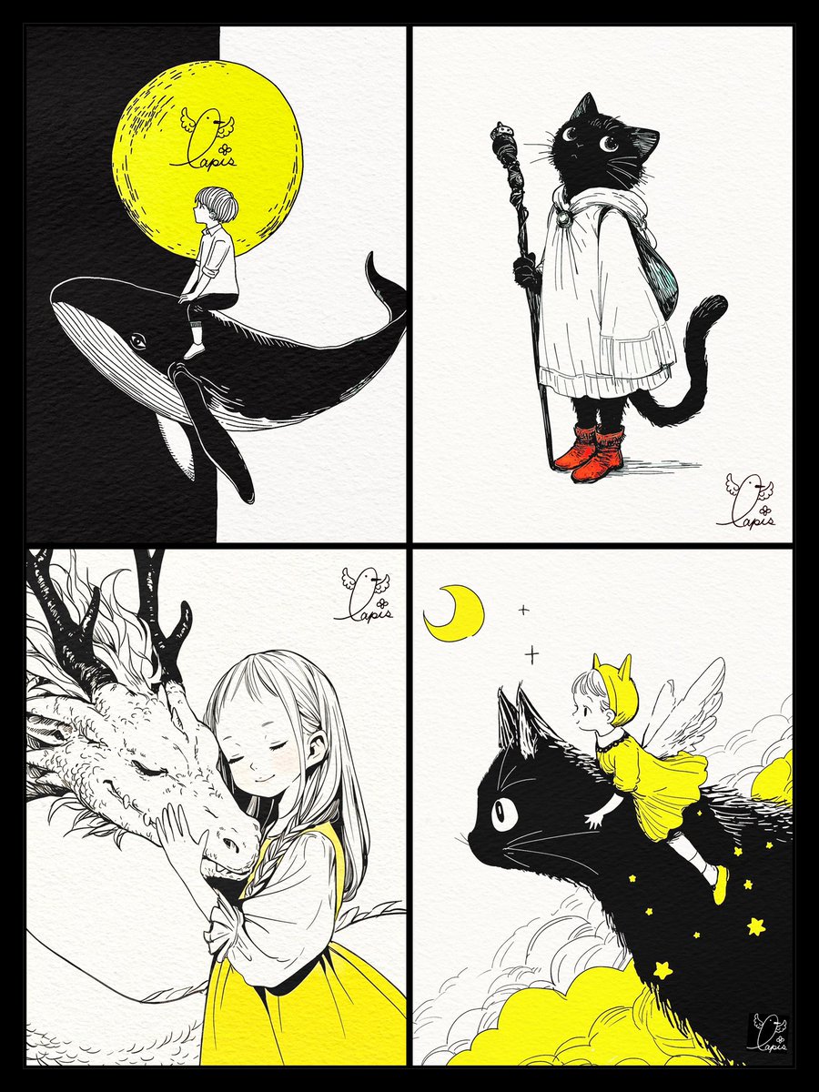 .

　　　　　　私のイラストの中で
　　　　　ファンタジーな雰囲気の
　　　　　　集めてみました🍀✨

.
 #ファンタジー絵師が集まるタグ