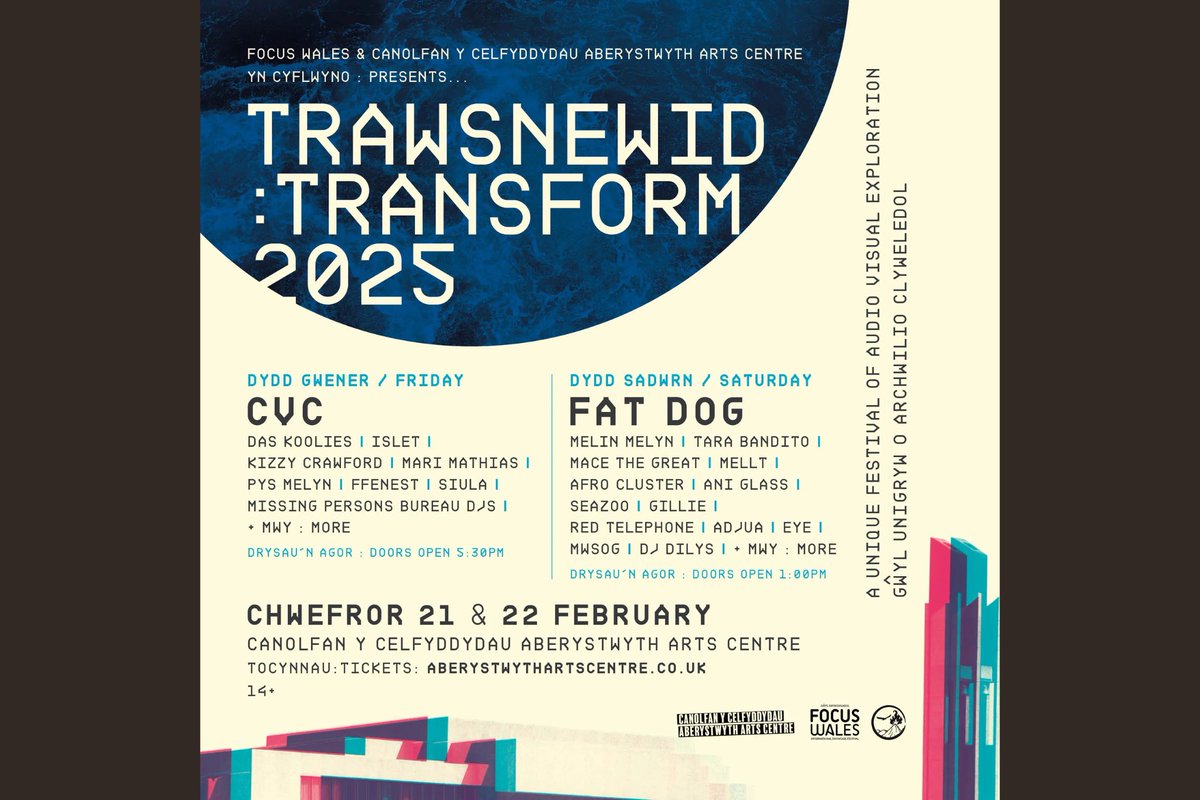 CVC (@cvcband_) on Twitter photo ABERYSTWYTH! Looking forward to seeing you for Trawsnewid : Transform Festival next month!
🎟️ Ticket Info: linktr.ee/cvcband
📸 @nadineballantyne @clwbiforbach
<a href="/FocusWales/">FOCUS Wales</a> <a href="/trawsnewidhq/">TrawsnewidHQ</a> <a href="/aberystwytharts/">Canolfan y Celfyddydau Aberystwyth Arts Centre</a> ABERYSTWYTH! Looking forward to seeing you for Trawsnewid : Transform Festival next month!
🎟️ Ticket Info: linktr.ee/cvcband
📸 @nadineballantyne @clwbiforbach
<a href="/FocusWales/">FOCUS Wales</a> <a href="/trawsnewidhq/">TrawsnewidHQ</a> <a href="/aberystwytharts/">Canolfan y Celfyddydau Aberystwyth Arts Centre</a>