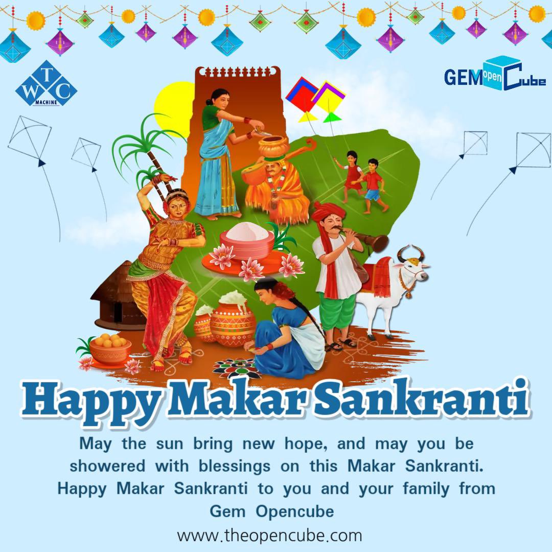 opencubegroup's tweet photo. Happy Makar Sankranti from Gem Opencube 🪁🌾🌞🔥
#MakarSankranti #Sankranti2025 #HappyPongal #Prayagraj #Mahakumbh #TriveniSangam
#GemOpencube #Opencube #Festival #Hyderabad #India #GoldATM #WTCMachine #MedicalATC #Startup #Business https://t.co/zpN705Fn3M